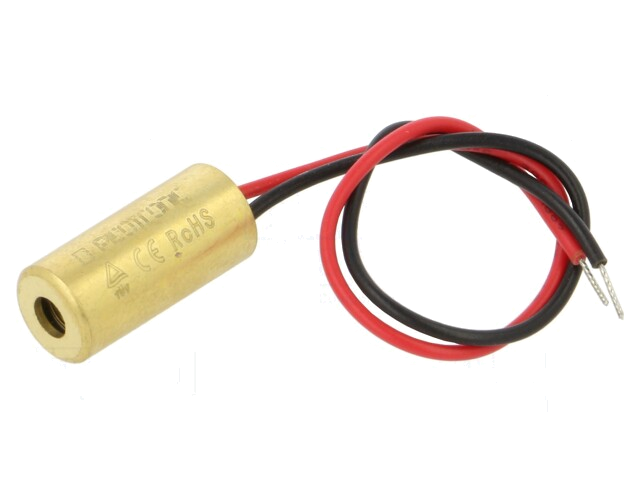 Module: laser; 1mW; rood; punt; 650nm; 3÷6VDC; 3÷30mA Module: laser; 1mW; rood; punt; 650nm; 3÷6VDC; 3÷30mA